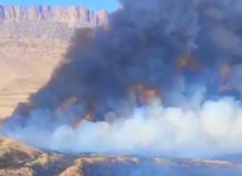 آتش بیش از ۵۶ هکتار مزارع گیلانغرب را سوزاند
