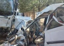 تصادف مرگبار خاور و پژو پارس در شهرستان ایوان/ پدر و پسر را به کام مرگ فرستاد