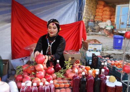برگزاری شکرانه برداشت انار در روستای ساتیاری پاوه/رویدادی برای پاسداشت فرهنگ اصیل اورامان