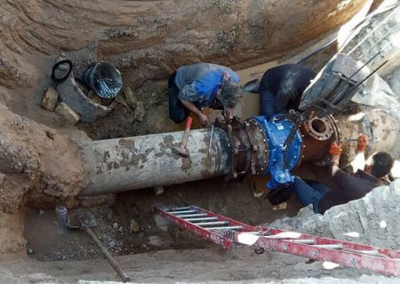 قبادی:۱۰۰۰ متر خط انتقال آب ۲ روستای شهرستان سیروان اجرا شد