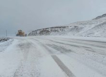 جاده همدان به کردستان به‌دلیل برف و کولاک تا اطلاع ثانوی مسدود شد