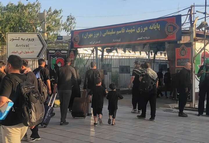 بیش از ۳۳ هزار زائر در ۴۸ ساعت گذشته از مرز مهران تردد کردند