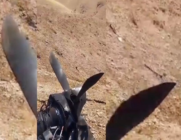 سقوط پهپاد متجاوز آمریکایی در دهلران