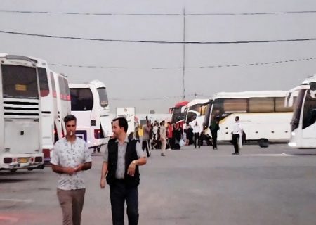هماهنگی ناوگان و تأمین به‌موقع اتوبوس/ معطلی زائران در پایانه برکت مهران کاهش یافت